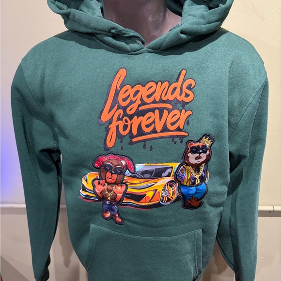Bleecker&Mercer Green Legends Forever Hoodie pullover - Picture 4 of 4